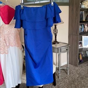Blue occasion dress